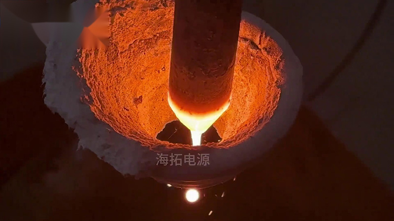 40KW的超高频感应加热设备，频率800Khz，用于加热滴熔淬火热处理