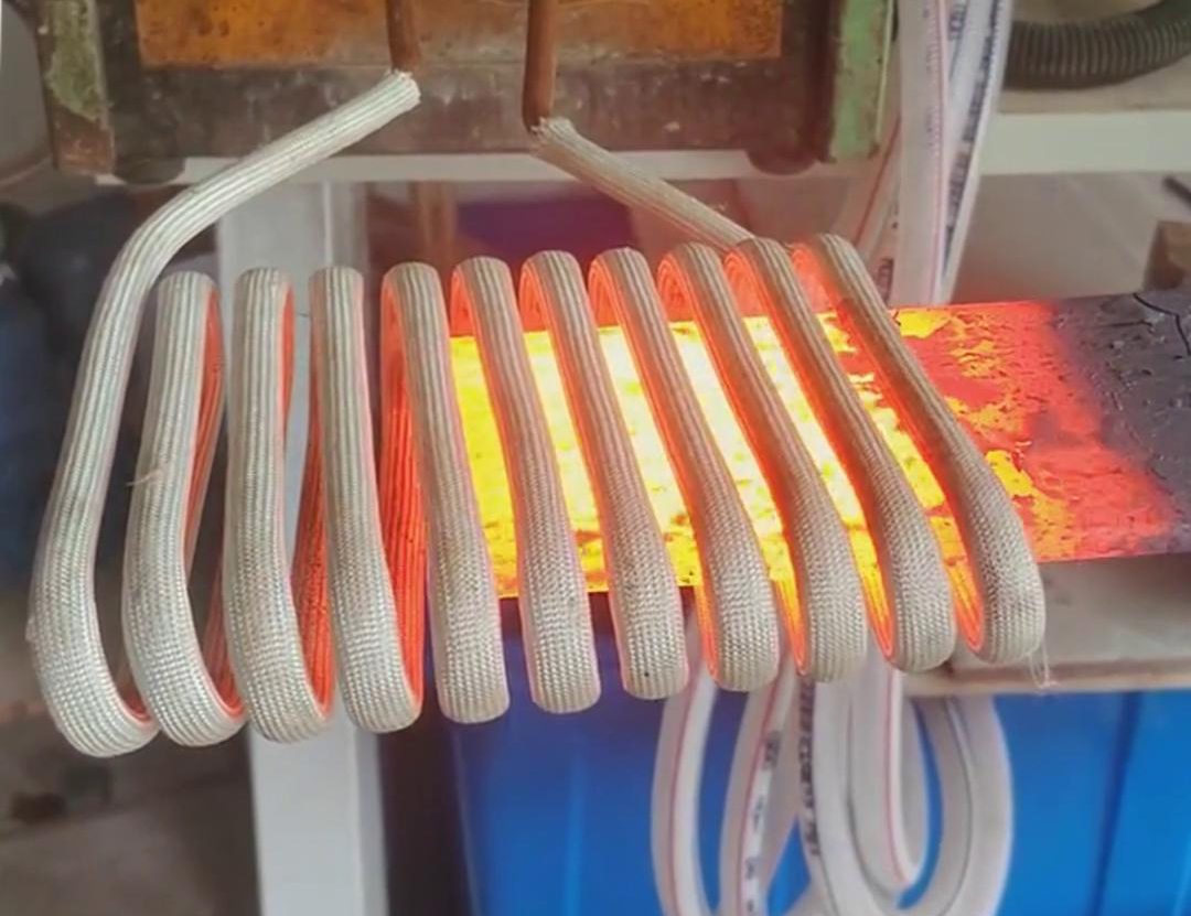 40KW高频感应加热设备在加热10mm厚钢板方面