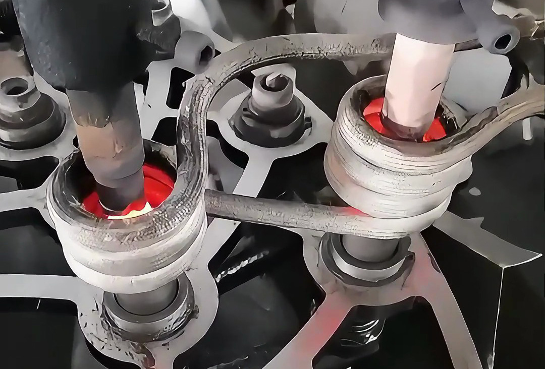 球头盖帽高频退火：半自动工装方案，中小批量生产的实用之选